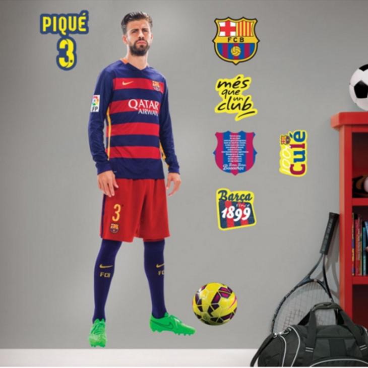 Wall decals FC Barcelona  - Wall decal Gerard Piqué® - ambiance-sticker.com